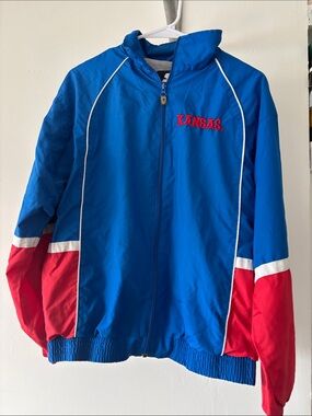 KU Kansas Team Athlete Windbreaker Jacket